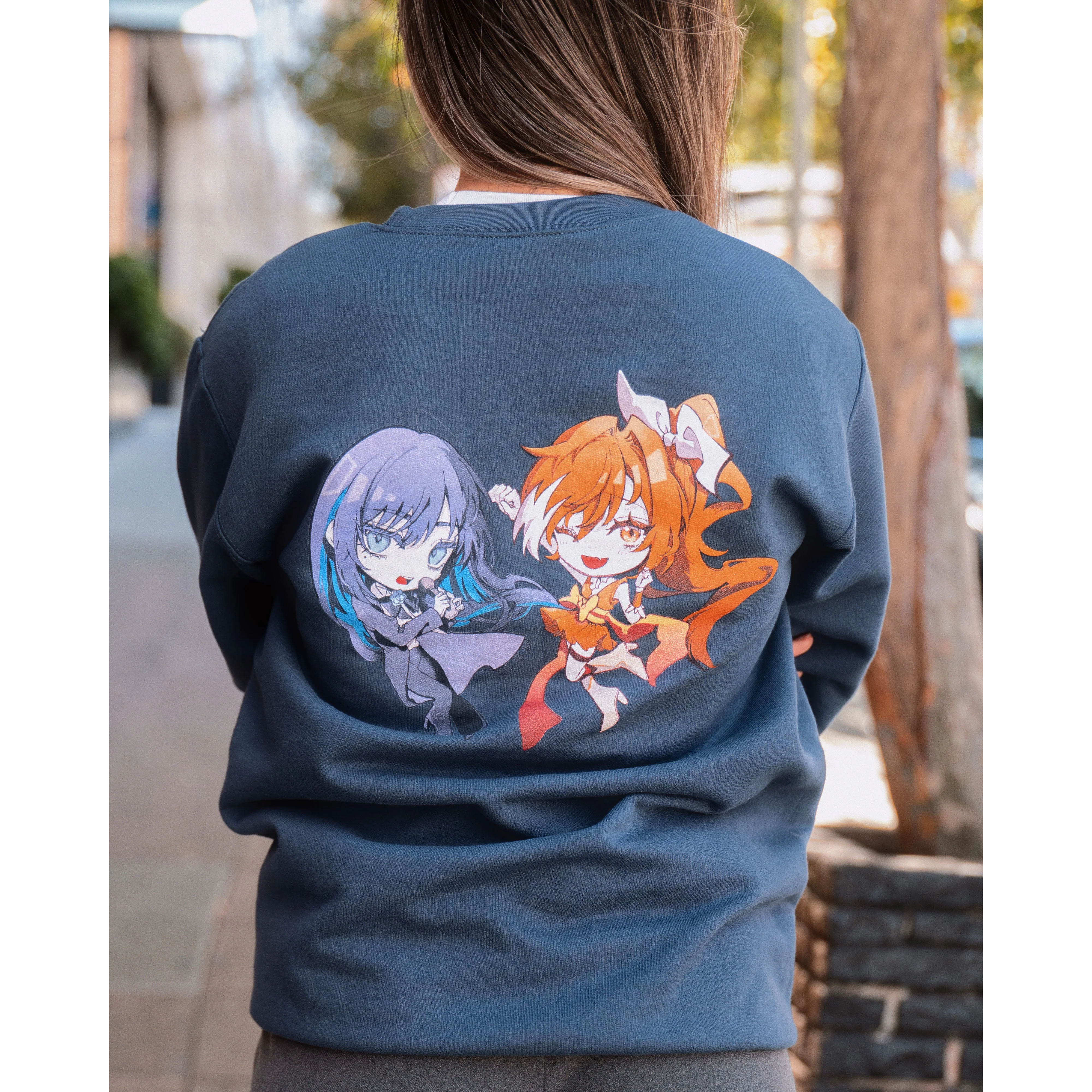 Crunchyroll x Ado - Hime & Ado Crew Sweatshirt - Exclusive [GOODS] - Image 3