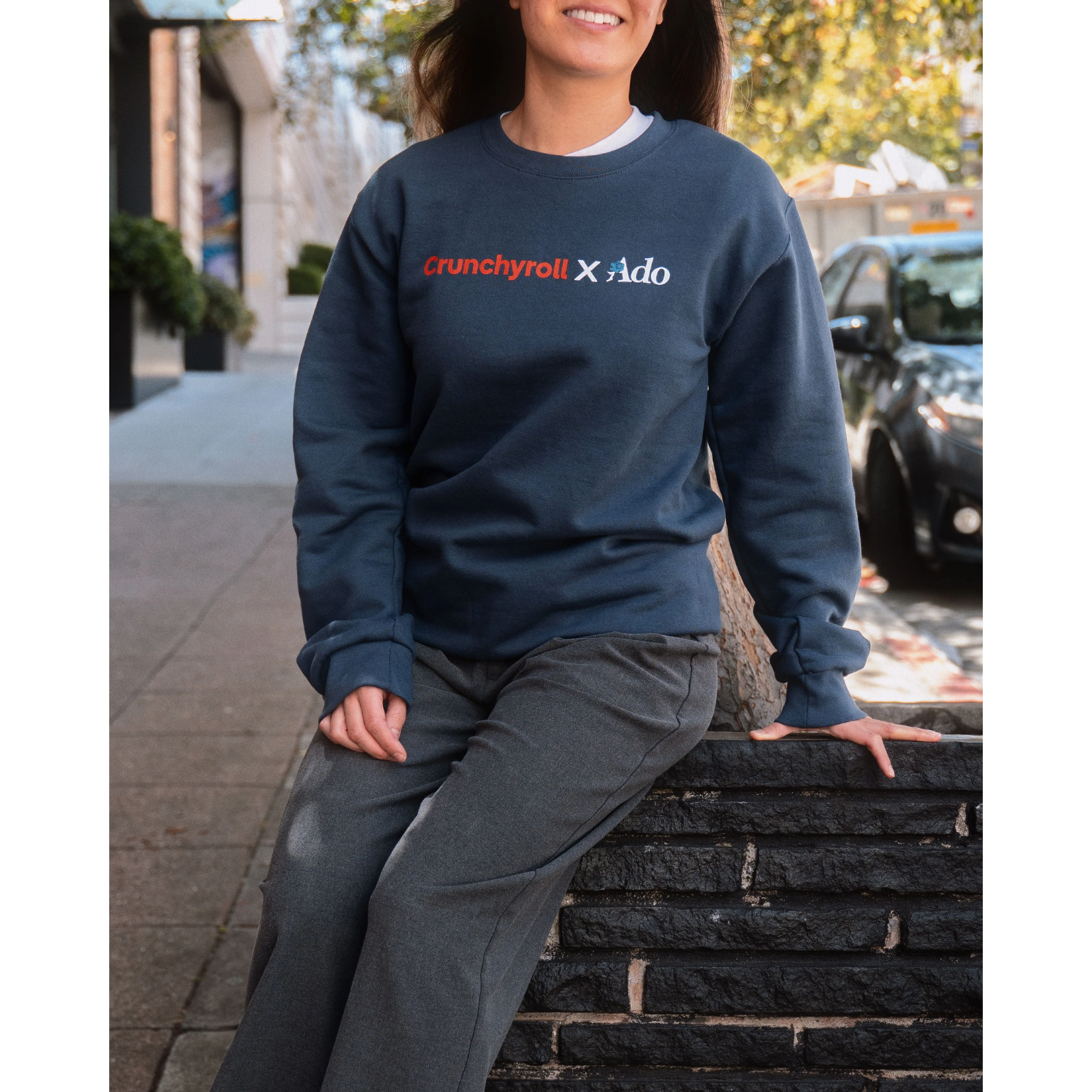 Crunchyroll x Ado - Hime & Ado Crew Sweatshirt - Exclusive [GOODS] - Image 4